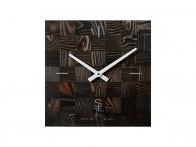Часы настенные SLT 5195 CHESS BLACK WOOD в Светлом - svetlyj.mebel-nsk.ru | фото