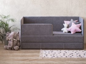 Диван-кровать Happy (темно-серый) в Светлом - svetlyj.mebel-nsk.ru | фото