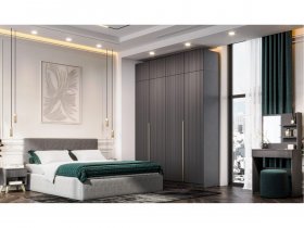 Гардеробная Эккервуд (графит) в Светлом - svetlyj.mebel-nsk.ru | фото