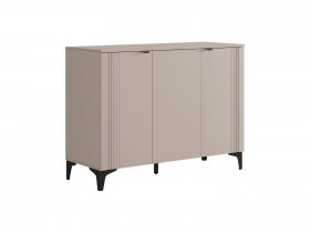 Комод 3 Рич (кашемир/фрапучино матовый/черный) в Светлом - svetlyj.mebel-nsk.ru | фото