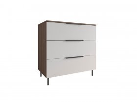 Комод 900 Роза (орех франклин карамельный/бежевый скин) в Светлом - svetlyj.mebel-nsk.ru | фото