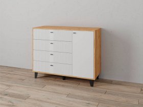 Комод «Катрин-13» (дуб крафт золотой/карбон фарфор) в Светлом - svetlyj.mebel-nsk.ru | фото