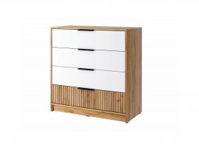 Комод КМ-001 Ивис (дуб крафт золотой/белый) в Светлом - svetlyj.mebel-nsk.ru | фото