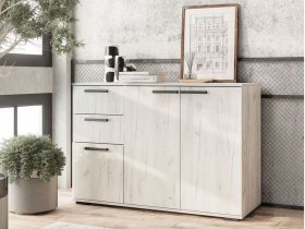 Комод Стандарт-3 NEW (дуб крафт белый) в Светлом - svetlyj.mebel-nsk.ru | фото
