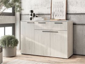 Комод Стандарт-4 NEW (дуб крафт белый) в Светлом - svetlyj.mebel-nsk.ru | фото