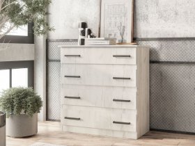 Комод Стандарт-6 NEW (дуб крафт белый) в Светлом - svetlyj.mebel-nsk.ru | фото