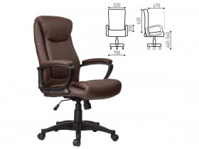 Кресло офисное BRABIX Enter EX-511, коричневое в Светлом - svetlyj.mebel-nsk.ru | фото