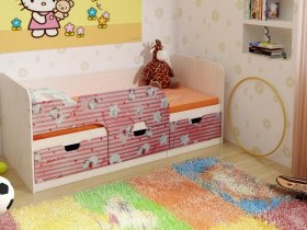 Кровать детская с ящиками 1,86 Минима Hello Kitty в Светлом - svetlyj.mebel-nsk.ru | фото