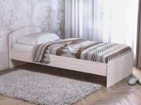 Кровать односпальная 80 с низкой спинкой (ясень шимо светлый) в Светлом - svetlyj.mebel-nsk.ru | фото