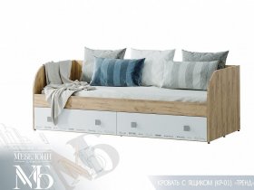 Кровать с ящиками Тренд КР-01 в Светлом - svetlyj.mebel-nsk.ru | фото
