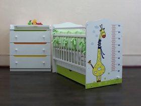 Кроватка детская Жираф с маятником в Светлом - svetlyj.mebel-nsk.ru | фото