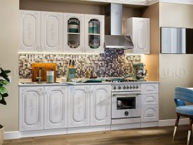 Кухонный гарнитур Лиза-2 (белый) в Светлом - svetlyj.mebel-nsk.ru | фото