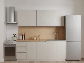 Кухонный гарнитур Мори 2,0 м (сатин) в Светлом - svetlyj.mebel-nsk.ru | фото