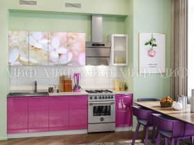 Кухонный гарнитур Вишневый цвет в Светлом - svetlyj.mebel-nsk.ru | фото