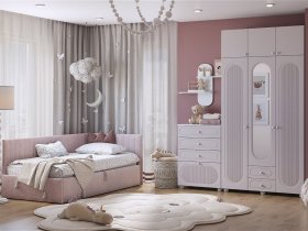 Модульная детская Милана (белое дерево/сакура) в Светлом - svetlyj.mebel-nsk.ru | фото