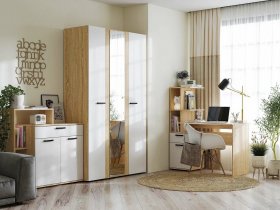 Модульная детская Санса (дуб сонома/белый) в Светлом - svetlyj.mebel-nsk.ru | фото