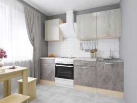 Модульная кухня Йота (пикард/цемент) в Светлом - svetlyj.mebel-nsk.ru | фото
