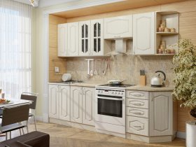 Модульная кухня Классика-1 (дуб молочный) в Светлом - svetlyj.mebel-nsk.ru | фото
