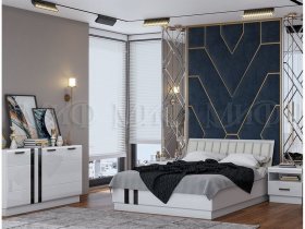 Модульная спальня Магнолия  (белый глянец) в Светлом - svetlyj.mebel-nsk.ru | фото