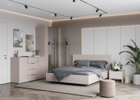 Модульная спальня «Тефия» (тефия/софт сантьяго) в Светлом - svetlyj.mebel-nsk.ru | фото