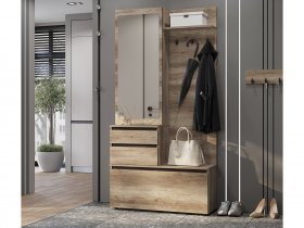 Прихожая ПР-04 Энигма (венге/дуб каньон) в Светлом - svetlyj.mebel-nsk.ru | фото