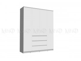 Шкаф 1600 с ящиками Челси (белый) в Светлом - svetlyj.mebel-nsk.ru | фото