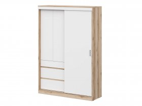 Шкаф-купе (1,5м) Брауни (дуб делано/белый) в Светлом - svetlyj.mebel-nsk.ru | фото