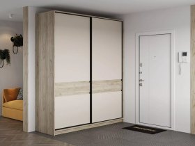Шкаф-купе Бостон ШК-005 (2.0 м) (дуб крафт серый/кашемир) в Светлом - svetlyj.mebel-nsk.ru | фото