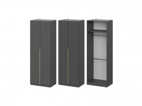 Шкаф ШК-75 Эккервуд (графит) в Светлом - svetlyj.mebel-nsk.ru | фото