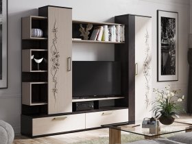 Стенка «Дакота» (венге/дуб молочный) в Светлом - svetlyj.mebel-nsk.ru | фото
