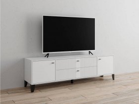 Тумба под ТВ Парус-10 (белый/белый снег) в Светлом - svetlyj.mebel-nsk.ru | фото