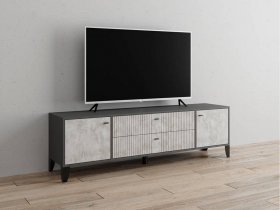 Тумба под ТВ Парус-10 (графит/мальта) в Светлом - svetlyj.mebel-nsk.ru | фото