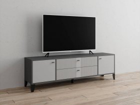 Тумба под ТВ Парус-10 (графит/светло-серый) в Светлом - svetlyj.mebel-nsk.ru | фото