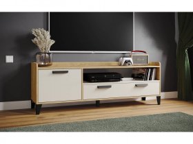 Тумба под ТВ Парус-8 (дуб крафт золотой/кашемир) в Светлом - svetlyj.mebel-nsk.ru | фото